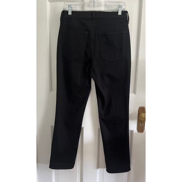 J.Crew Black Essential Straight Leg Jeans Women's 28 Flawed Dark Wash Denim - Picture 2 of 13